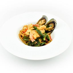 สปาเกตตี้ผัดฉ่าทะเล