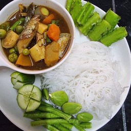 ขนมจีนแกงไตปลา