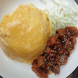 ข้าวไข่ข้นหมูทอดทงคัตสึ