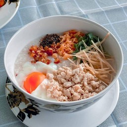 ข้าวต้มไก่+ไข่