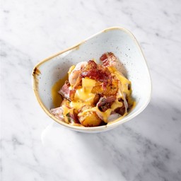 Crispy Roasted Potato with Cheese and Pancetta