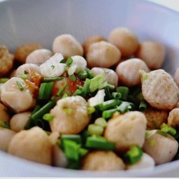 ลูกชิ้นปลากราย ลูกชิ้นกุ้ง ลวกจิ้ม