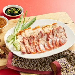 (เป็นกับ)หมูแดง+หมูกรอบ+กุนเชียง(ใหญ่)