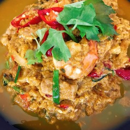 ผัดผงกะหรี่ (กับข้าว)