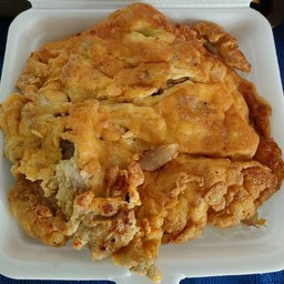 ข้าวไข่เจียวกุ้งสับ ราดข้าว