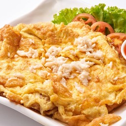 ไข่เจียวปูราดข้าว