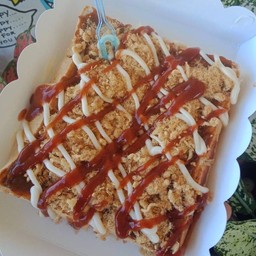 พริกเผา-หมูหยอง-มายองเนส-ซอสมะเขือเทศ