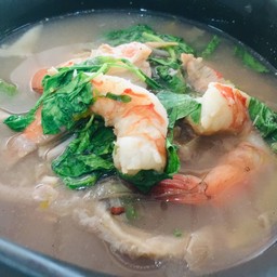 แกงเลียงกุ้งสดๆ