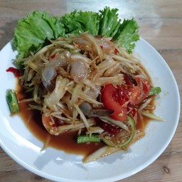 ตำกุ้งสด