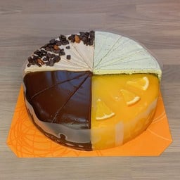 เค้ก 4รส ส้ม/ช็อก/กาแฟ/ชาเขียว size L