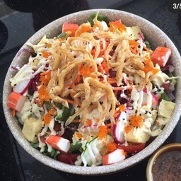 สลัดปลาเงินทอด