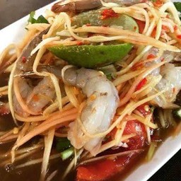 ตำปูปาร้ากุ้งสด