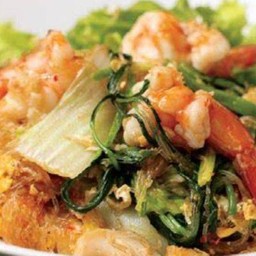 สุกี้แห้งกุ้ง,หมึก