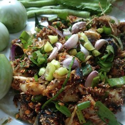 [อร่อยซ่ากับโค้ก] ก้อยหอย +  โค้ก ออริจินัล (กระป๋อง)