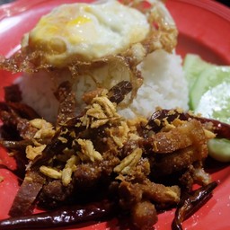 ข้าวสามชั้นทอดพริกเกลือ