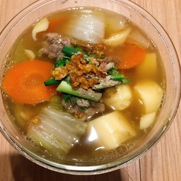 แกงจืดเต้าหู้หมูสับ