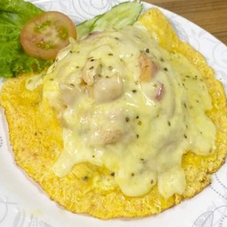 ข้าวไข่เจียวชีส