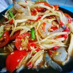 ตำปูปลาร้ากุ้งสด