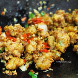 เอ็นไก่คั่วพริกเกลือ