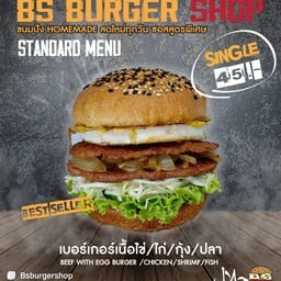 เบอร์เกอร์เนื้อ+ไข่