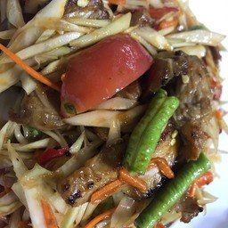 ส้มตำหมูย่าง