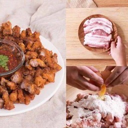 หมู ทอดน้ำปลา