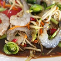ตำกุ้งสด