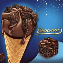 ไอศรีม โคน ดาร์กช็อคโกแลต บราวนี่