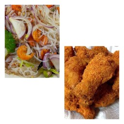 แซ่บ แซ่บ  ยําวุ้นเส้นโบราณ กะ หมูยอ