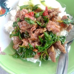 ส. กะเพราเป็ด อาหารตามสั่ง