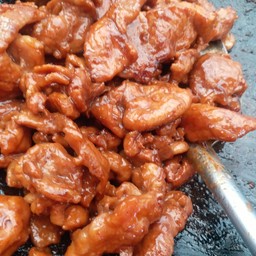 หมูหวานราดข้าว