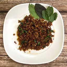 กะเพราเนื้อสับ (เป็นกับข้าว)