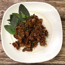 กะเพราหมูชิ้น (เป็นกับข้าว)