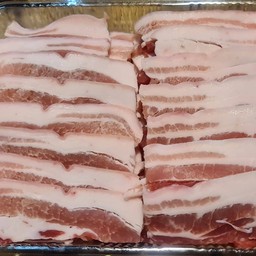 ชุดหมูกระทะสามชั้นสไลด์ล้วน1กิโล