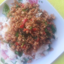 กระเพาหมูส้บ