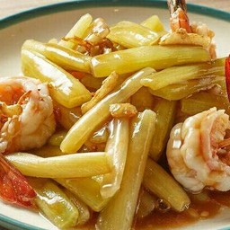 ผัดสายบัวกุ้ง.
