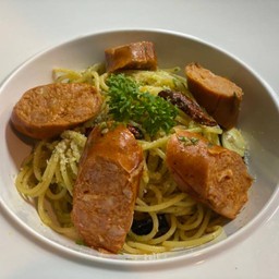 สปาเก็ตตี้โซลิโซ่ผัดพริกแห้ง