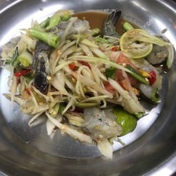 ตำกุ้งสด