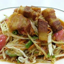 ตำหมูกรอบ