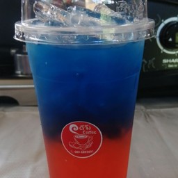 สตอเบอรี่+บลูฮาวายทูโทน