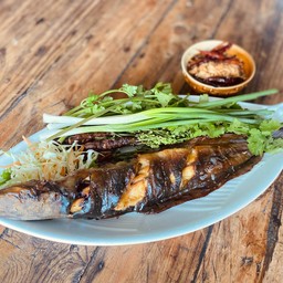 ปลาดุกย่าง สะเดาน้ำปลาหวาน