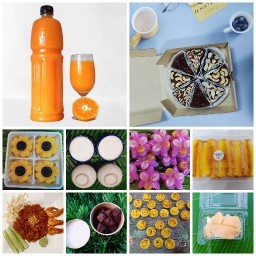 กาแฟสด ชานมไข่มุก นมหมีปั่น ลูกชิ้นทอด ไส้กรอก ขนมหวาน&เบเกอรี่ by Punnada Café (บราวนี่ เค้ก แซนวิช