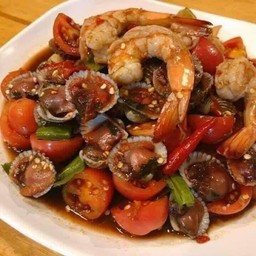 ตำปลาร้าหอยแครง