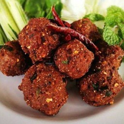 ลาบหมูทอด