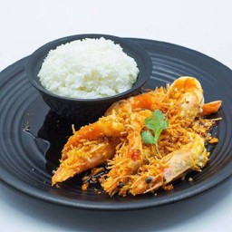 ข้าวกุ้งทอดเกลือ
