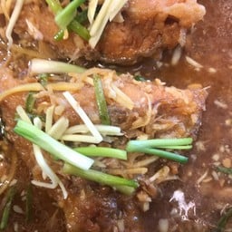 ปลาดระพงผัดขิง