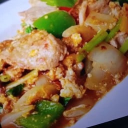 ข้าวผัดผงกะหรี่ทะเล