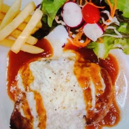 สเต็กอกไก่อบชีส