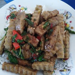 ข้าวราดกะเพราหมุยอ