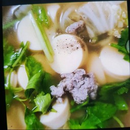 แกงจืดวุ้นเส้นหมูสับเต้าหู้